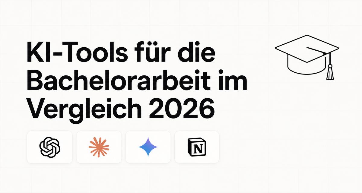 Die besten KI-Tools für die Bachelorarbeit im Vergleich